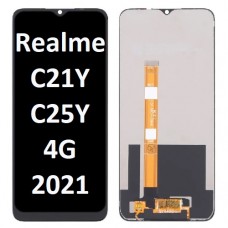 Realme C21Y / C25Y (4G) (2021) LCD and touch screen (Original Service Pack)(NF) [Black] R-121